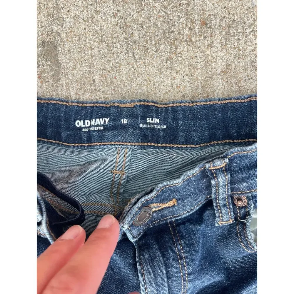 Old Navy girls 18 slim jeans